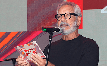 André Mello, CEO da RTM, discursa em evento de 25 anos da empresa.