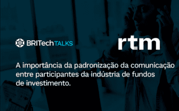 Imagem de divulgação do webinar Britech Talks com a RTM
